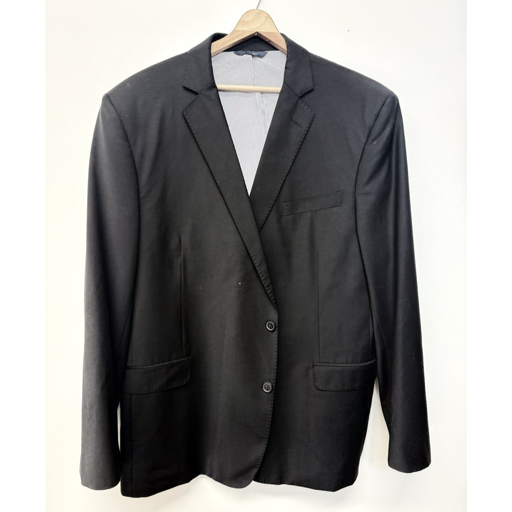 Brooks Brothers Explorer Regent Fit Blazer 48R Black Wool Sport Coat Jacket